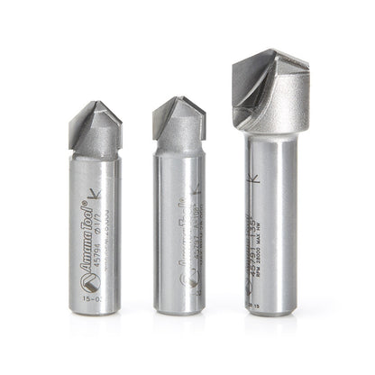 Amana Tool - AMS-147 - 3PCS ACM V 90 108 135 DEG. SET