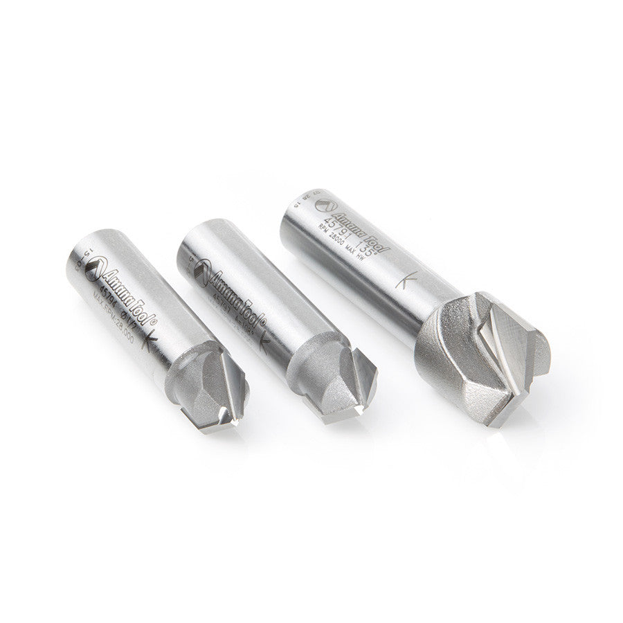 Amana Tool - AMS-147 - 3PCS ACM V 90 108 135 DEG. SET