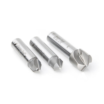 Amana Tool - AMS-147 - 3PCS ACM V 90 108 135 DEG. SET