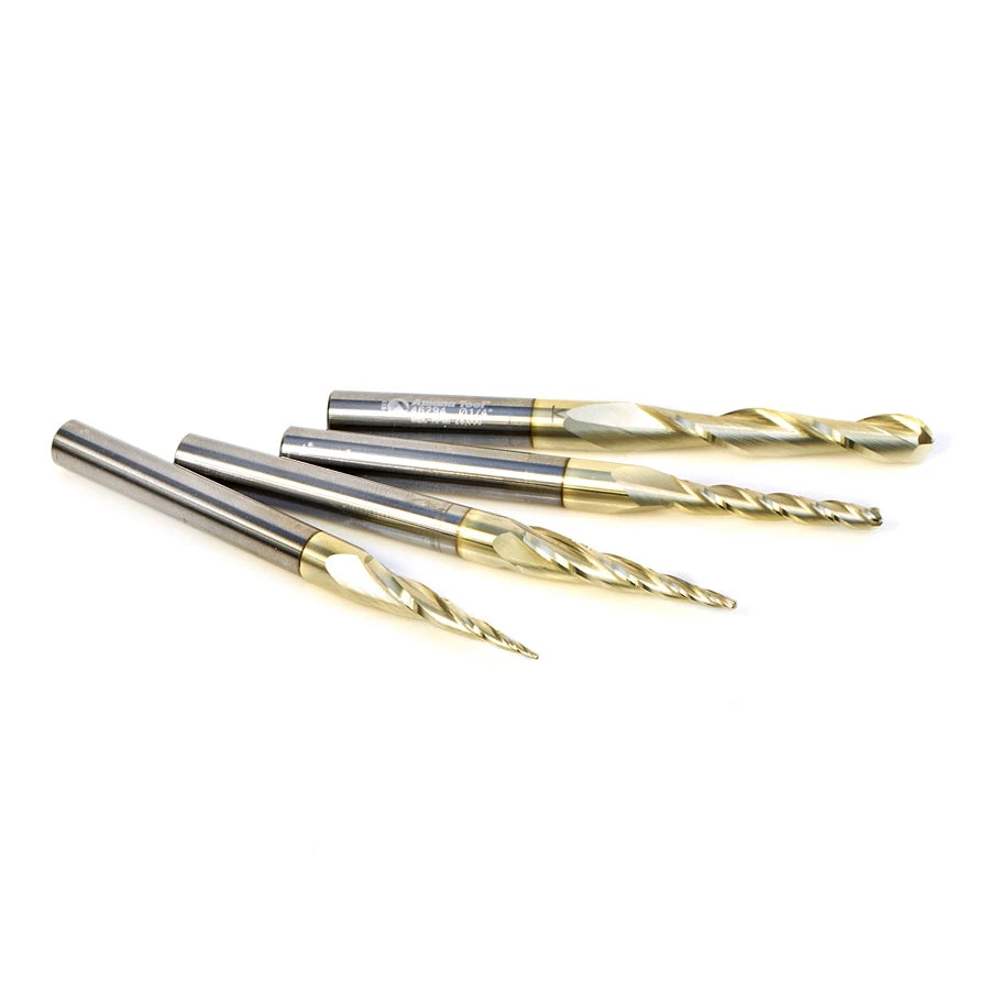 Amana Tool - AMS-148 - 4PC 3D SC CARVING BALLNOSE ZrN