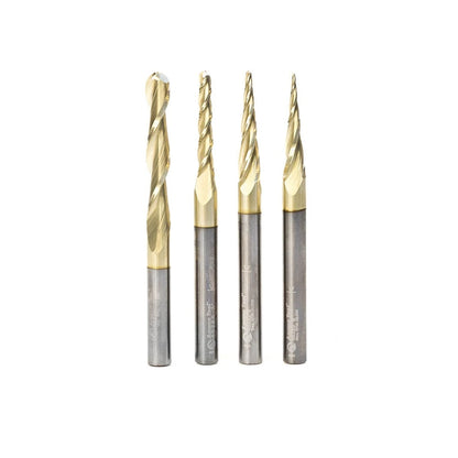 Amana Tool - AMS-148 - 4PC 3D SC CARVING BALLNOSE ZrN