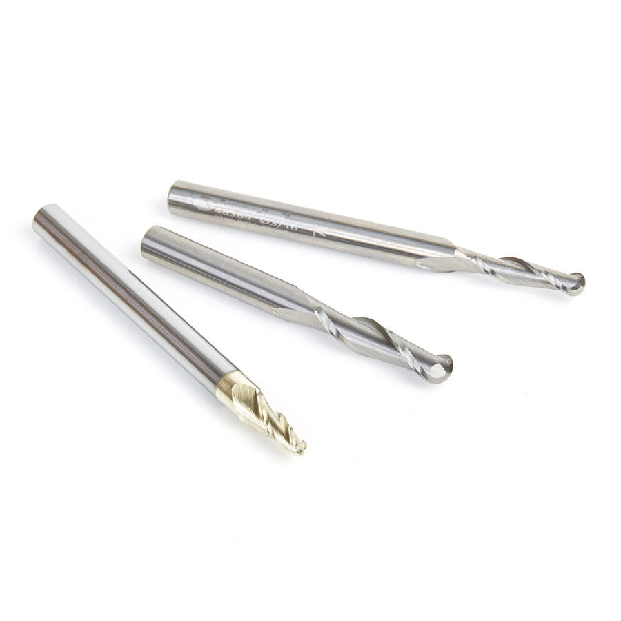 Amana Tool - AMS-149 - 3PC BALL NOSE ROUTER BIT PACK