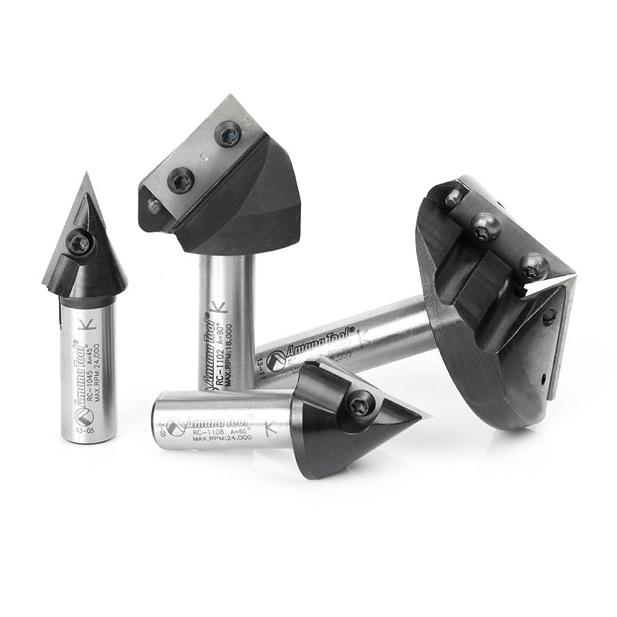 Amana Tool - AMS-150 - 4PC CNC 3D SIGNMAKING SET 1/2"