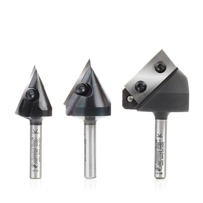 Amana Tool - AMS-153 - 3PC CNC 3D SIGNMAKING 1/4" SHK