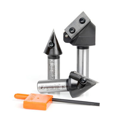 Amana Tool - AMS-157 - 3PC CNC 3D SIGNMAKING 1/2" SHK
