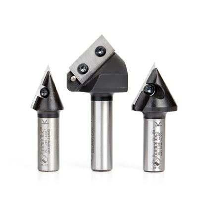 Amana Tool - AMS-157 - 3PC CNC 3D SIGNMAKING 1/2" SHK
