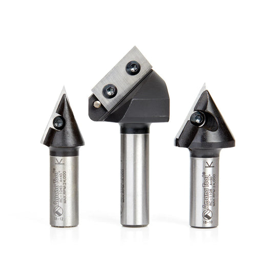 Amana Tool - AMS-157 - 3PC CNC 3D SIGNMAKING 1/2" SHK