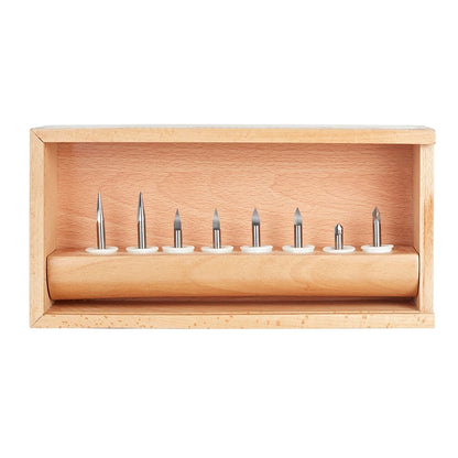 Amana Tool - AMS-163 - 8 PC SIGN,& ENGRAVING 1/4 SET