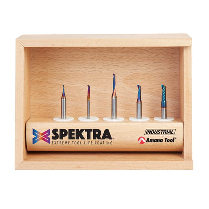 Amana Tool - AMS-166-K - 5PC SC SPIRAL PLASTIC SPEKTRA
