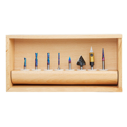 Amana Tool - AMS-169 - 10PC CNC SIGNMAKING SET IV