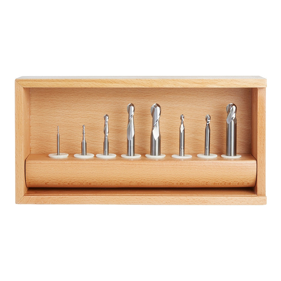 Amana Tool - AMS-180 - 8PC BALL NOSE COLLECTION SET