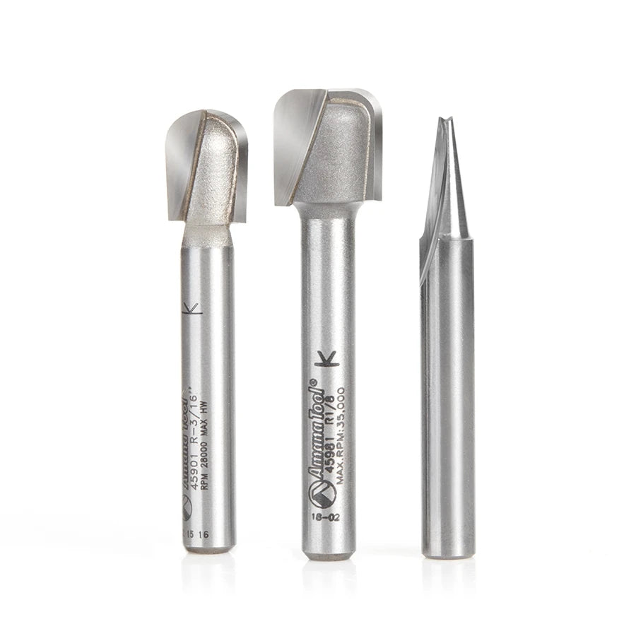 Amana Tool - AMS-186 - 3PC SIGNMAKING/LETTERING SET