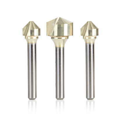 Amana Tool - AMS-218 - 3PCS ACM V 90 108 135 DEG. SET