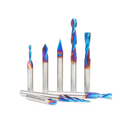 Amana Tool - AMS-221-K - 8PC GENERAL PURPOSE CNC 1/4"SK