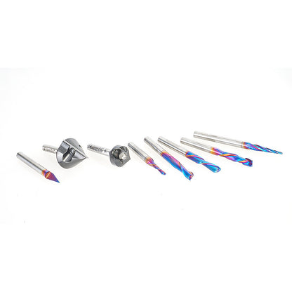 Amana Tool - AMS-257-M - 8PC GENERAL PURPOSE CNC 6mmSHK