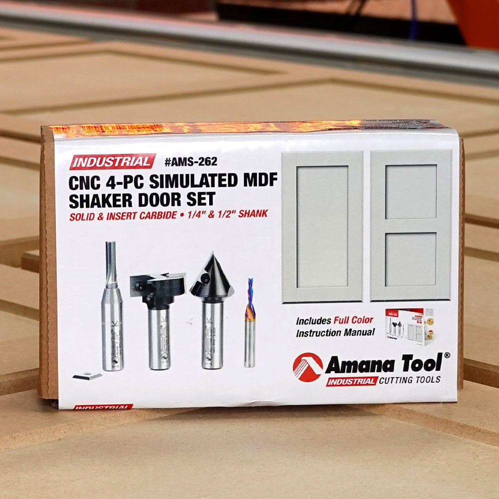 Amana Tool - AMS-262 - 4PC CNC SHAKER DOOR SET