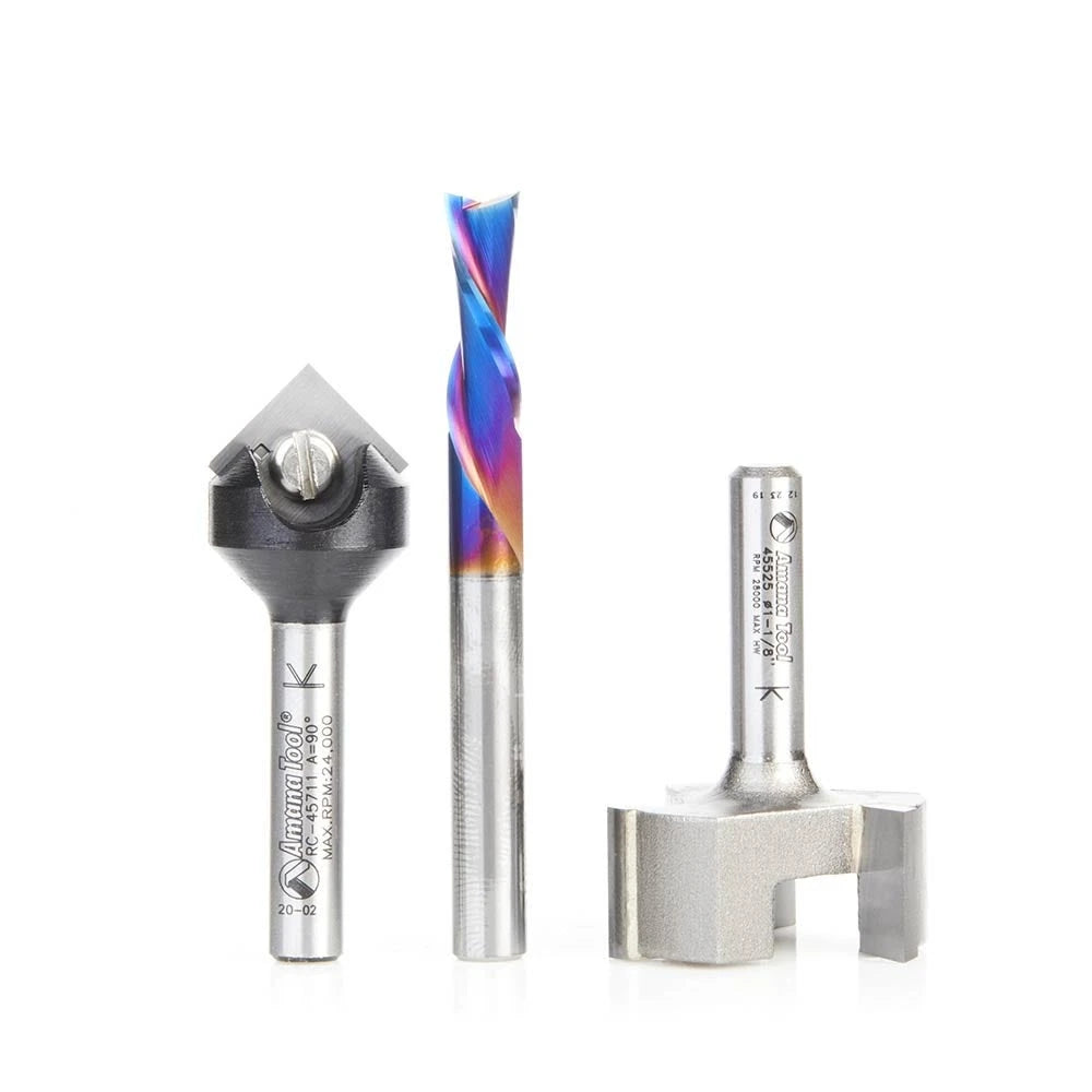 Amana Tool - AMS-266 - 3PC GENERAL PURPOSE CNC 1/4"SK
