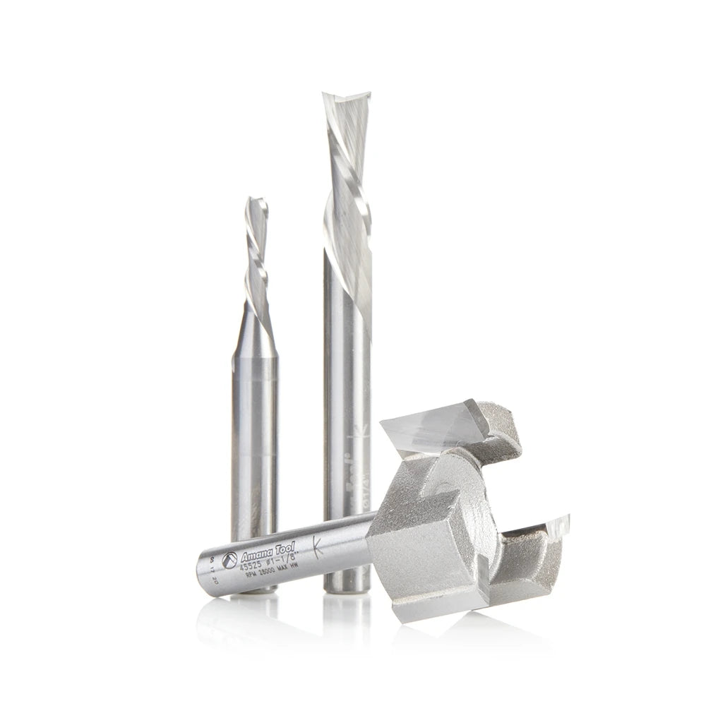 Amana Tool - AMS-288 - 3PC GENERAL PURPOSE CNC 1/4"SK