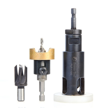 Amana Tool - AMS-306 - 3PC COUNTERSINK, PLUG & PLANER
