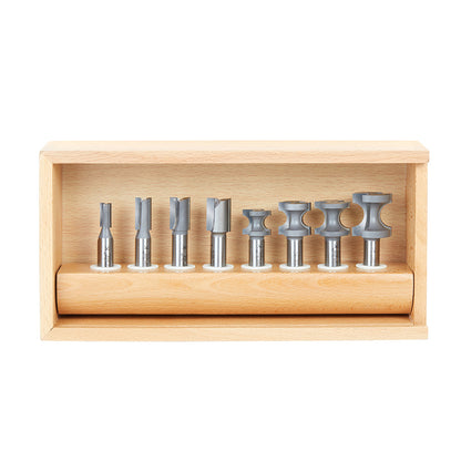 Amana Tool - AMS-407 - 8 PC STRAIGHT & BULLNOSE SET
