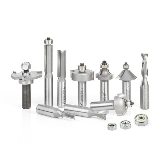 Amana Tool - AMS-410 - 10 PC WOODDORKER MUST HAVE SET