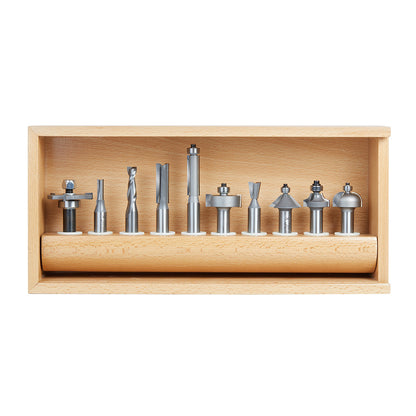Amana Tool - AMS-410 - 10 PC WOODDORKER MUST HAVE SET