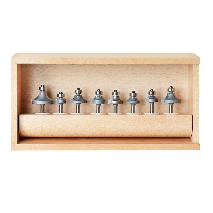 Amana Tool - AMS-550 - 8-PIECE CORNER ROUND SET 1/4SK