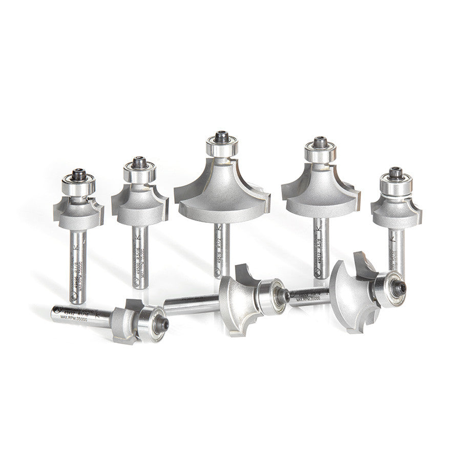 Amana Tool - AMS-550 - 8-PIECE CORNER ROUND SET 1/4SK