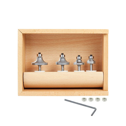 Amana Tool - AMS-551 - 4PC ROUNDOVER/BEADING 1/4" SHK