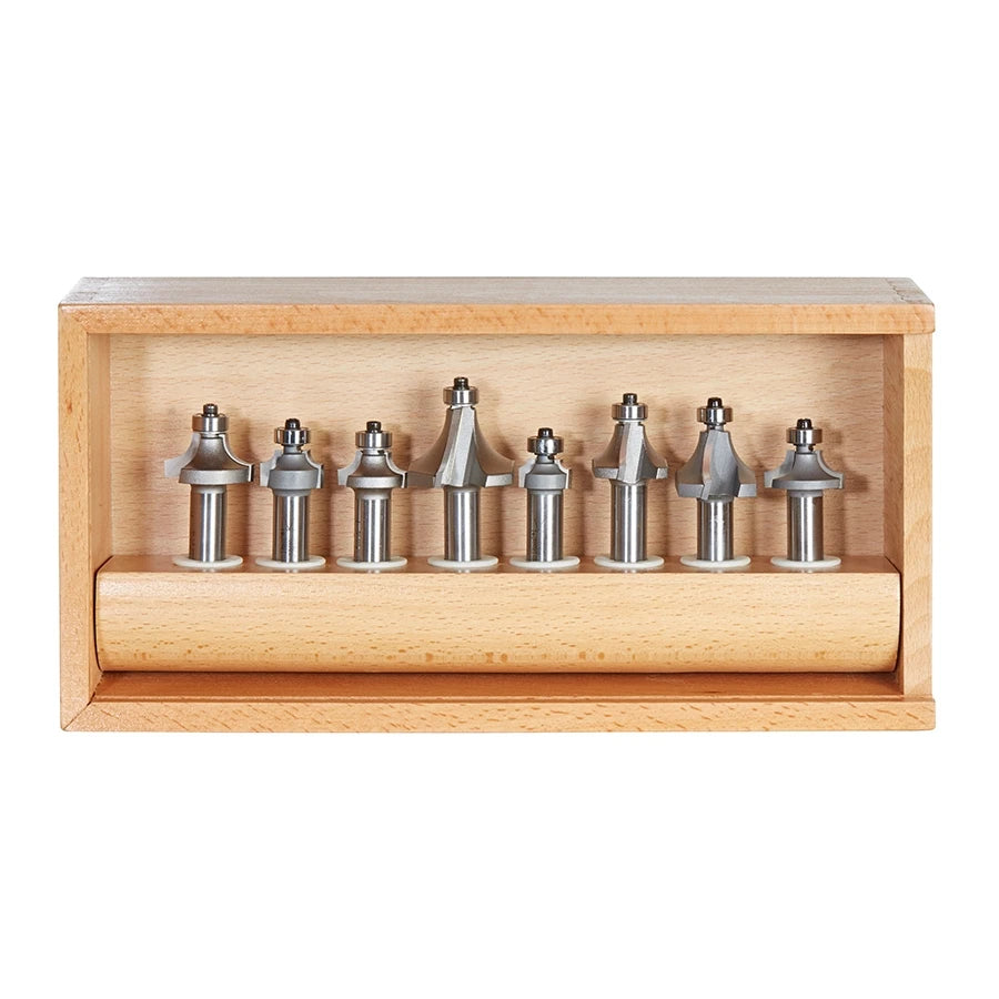 Amana Tool - AMS-555 - 8-PIECE CORNER ROUND SET 1/2SK