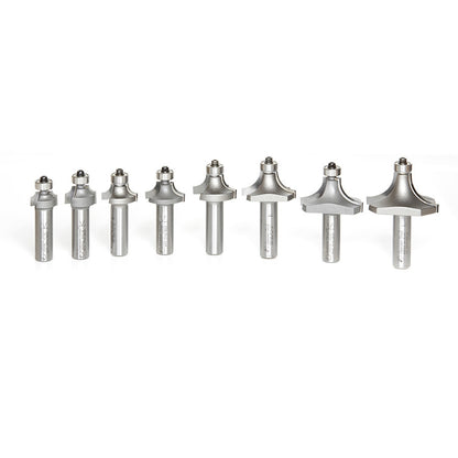 Amana Tool - AMS-555 - 8-PIECE CORNER ROUND SET 1/2SK