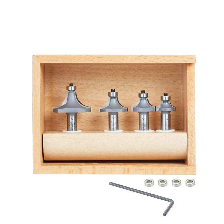Amana Tool - AMS-556 - 4PC ROUNDOVER/BEADING 1/2" SHK
