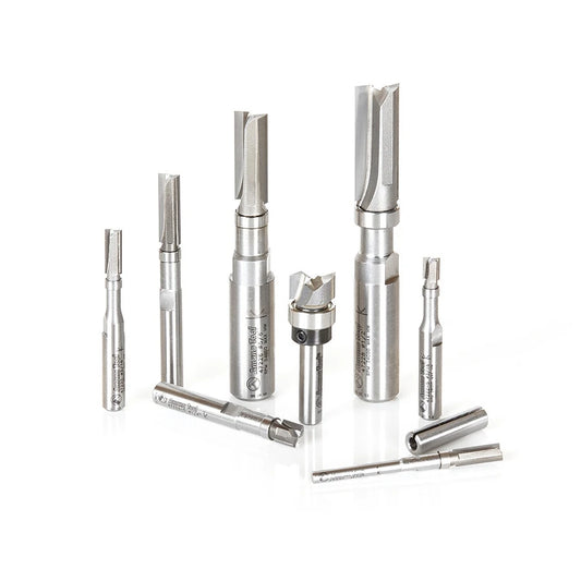 Amana Tool - AMS-600 - 8PC FLUSH TRIM PLUNGE SET