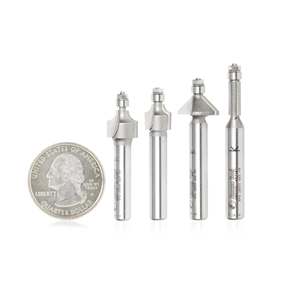 Amana Tool - AMS-612 - 4PC MINIATURE COLLECTION PACK
