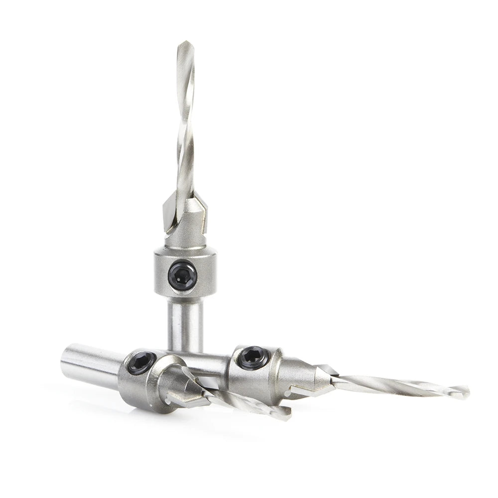 Amana Tool - AMS-623 - 3PC COUNTERSINK SET ROUND SK