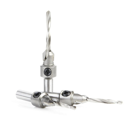 Amana Tool - AMS-623 - 3PC COUNTERSINK SET ROUND SK