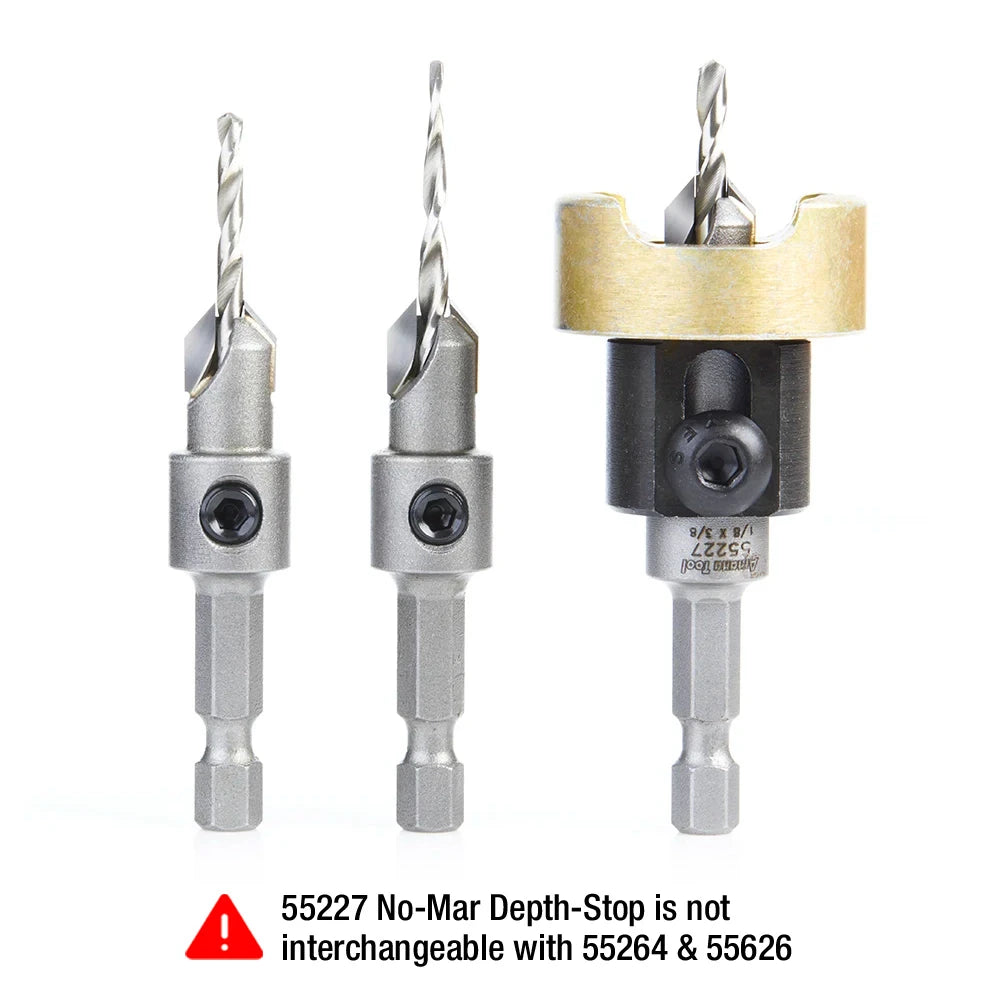 Amana Tool - AMS-624 - 3PC COUNTERSINK SET HEX SK