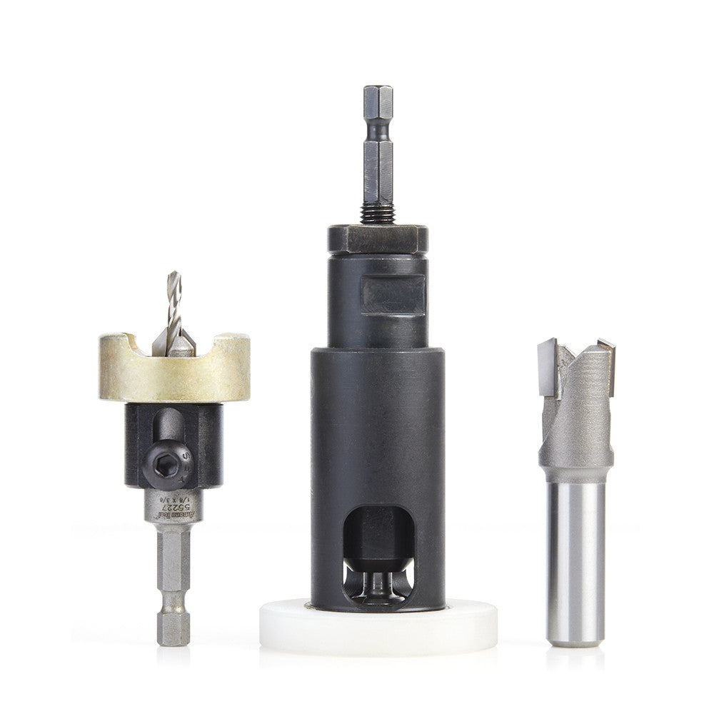Amana Tool - AMS-626 - 3PC COUNTERSINK PLUG SET
