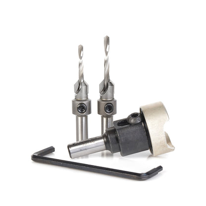 Amana Tool - AMS-629 - 3PC COUNTERSINK SET ROUND SHK
