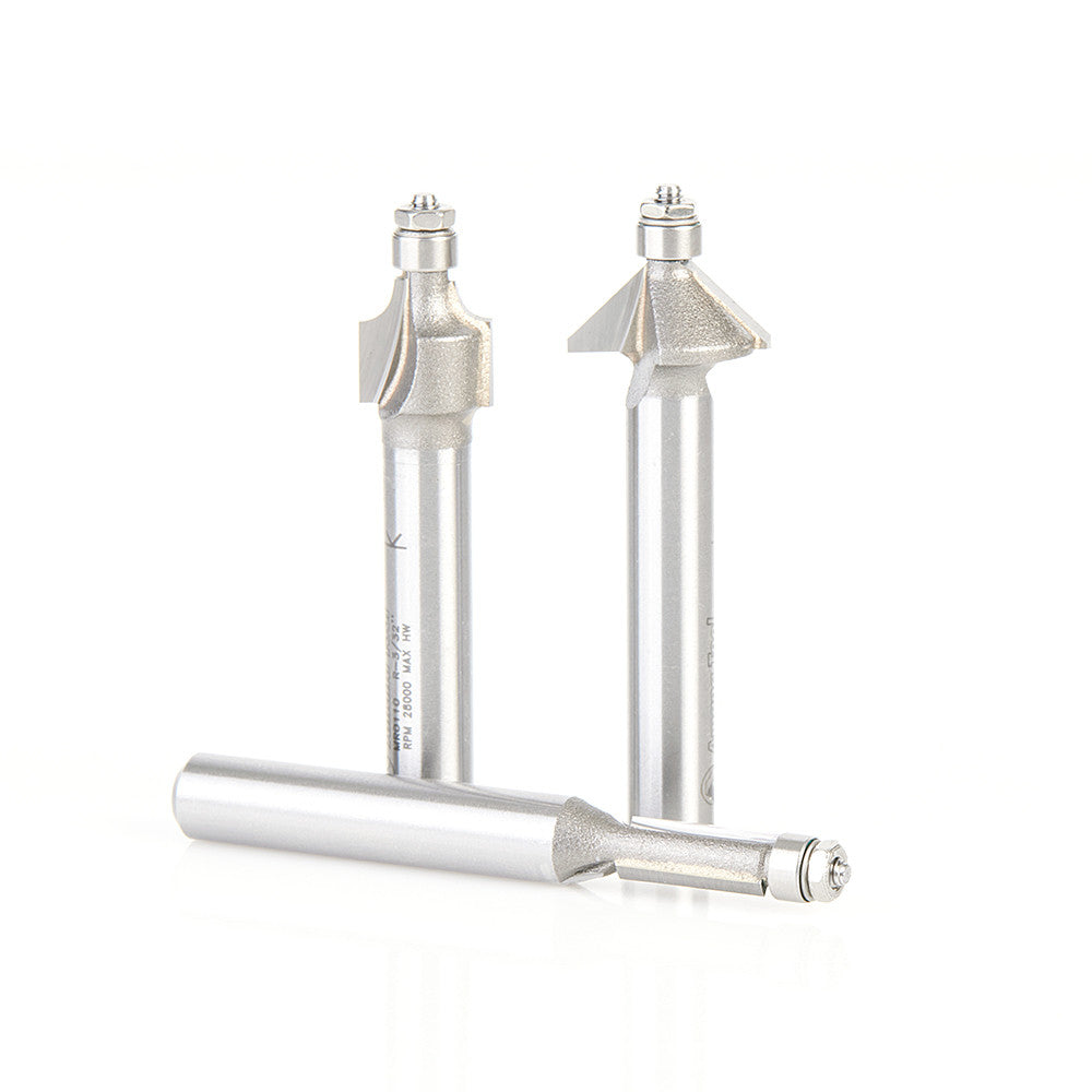 Amana Tool - AMS-MRSET - 3PC MINUATURE ROUTER BIT PACK