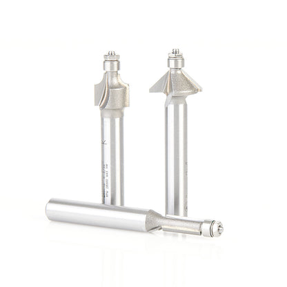 Amana Tool - AMS-MRSET - 3PC MINUATURE ROUTER BIT PACK