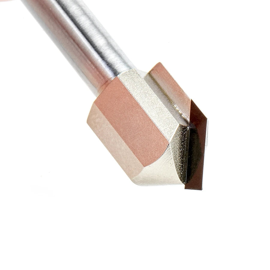 Amana Tool - DRB-418 - PCD 90D V GROOVING 1/4" SHANK