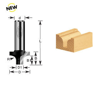 Amana Tool - 210-14 - TIMBERLINE PLUNGE ROUND 1/8 R