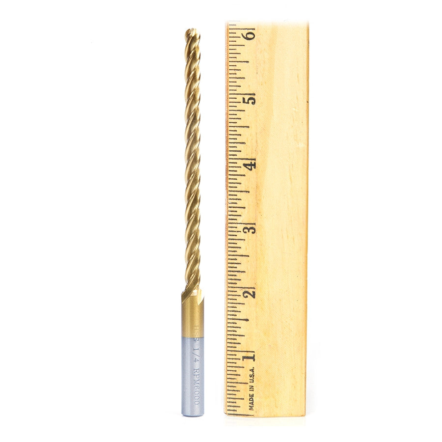 Amana Tool - HSS1200 - HSS BALL END 1/4"x3/8"x6"OL