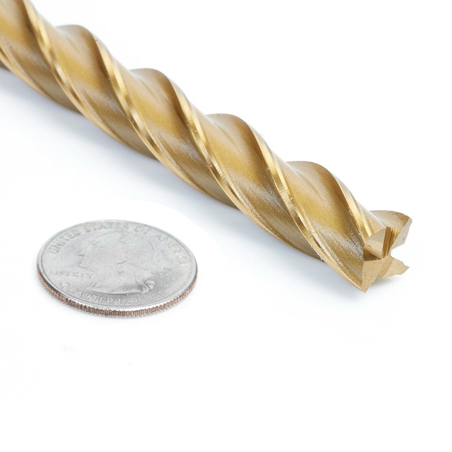 Amana Tool - HSS1215 - HSS END MILL 1/2"x1/2"x10"OL
