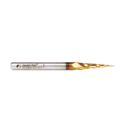 Amana Tool - HSS1298-M - HSS 0.5mm TAPERED BALL END ZrN