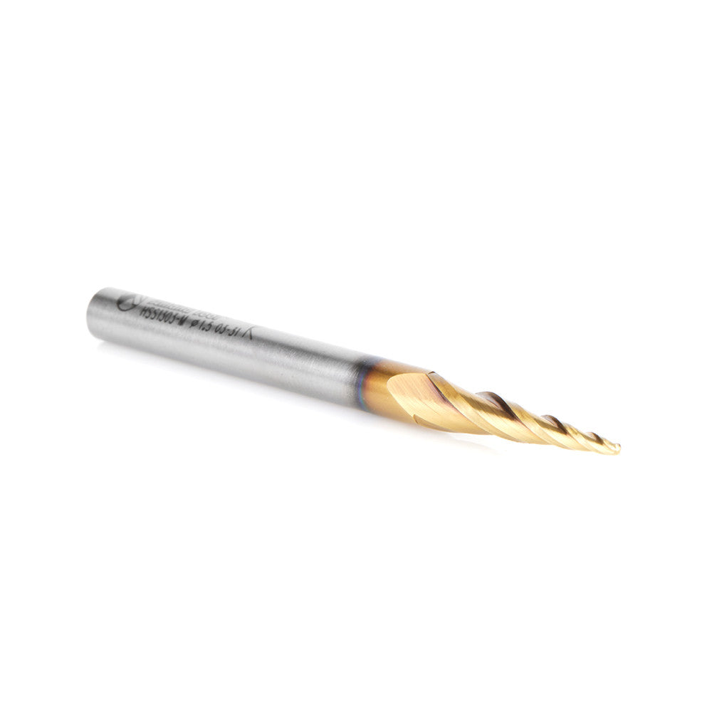 Amana Tool - HSS1303-M - HSS 1.5mm TAPERED BALL END ZrN
