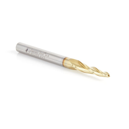 Amana Tool - HSS1304 - HSS 1/8  TAPERED BALL END ZrN