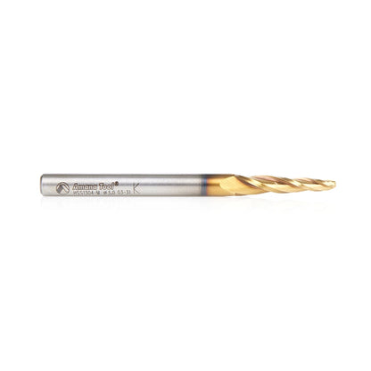 Amana Tool - HSS1304-M - HSS 3mm  TAPERED BALL END ZrN