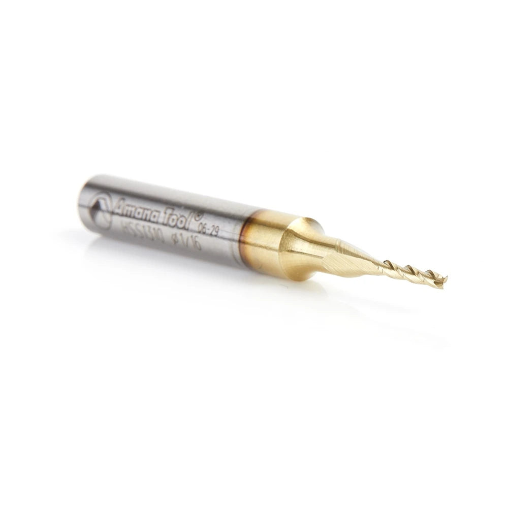 Amana Tool - HSS1310 - HSS 1/16 CARVING 3D STRAIGHT Z